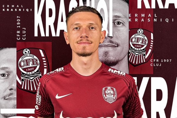 ​Ermal Krasniqi starton për Cluj në derbin romun