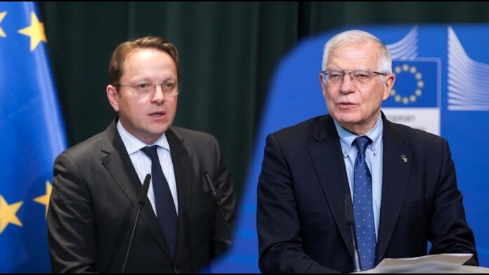 ​Këshilli i Stabilizim Asociimit, Borrell dhe Varhelyi konferencë me Ramën