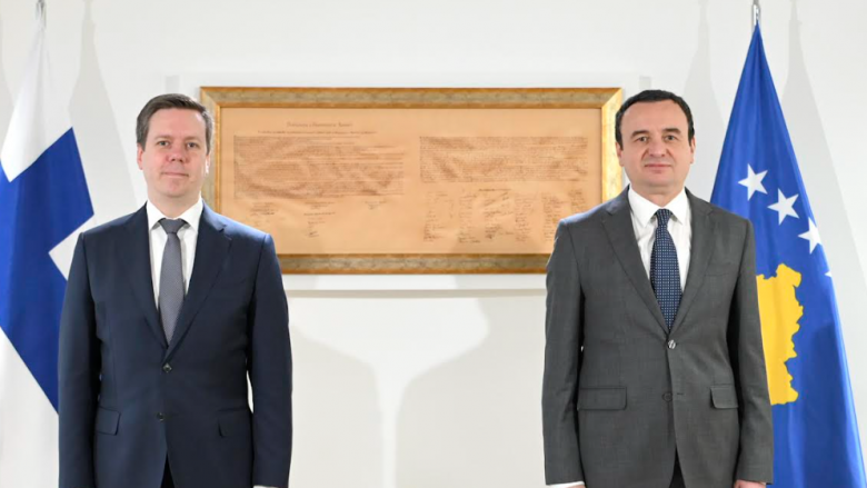 Kurti takim me ambasadorin e Finlandës, flasin për zhvillimin e dy vendeve
