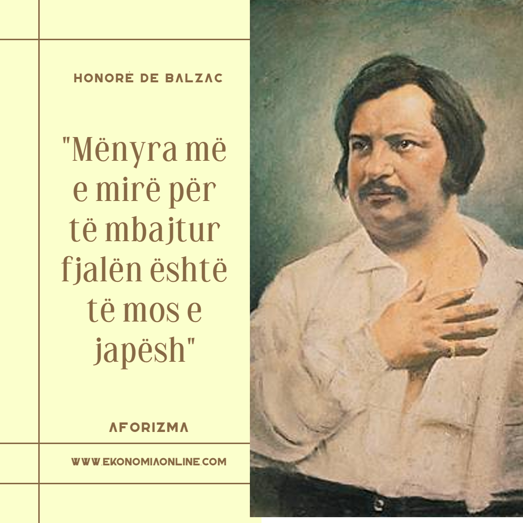 Thëniet më të bukura nga Honoré de Balzac