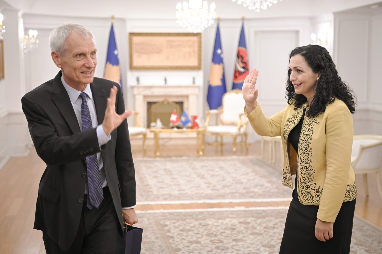 Osmani ka pritur sot në takim lamtumirës ambasadorin e Zvicrës, Thomas Kolly