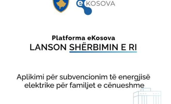 Lansohet në e-Kosova aplikimi lidhur me subvencionimin e rrymës për familjet e cënueshme