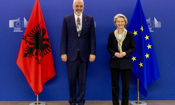 Edi Rama në Bruksel, takim me Presidenten e KE-së, Ursula von der Leyen