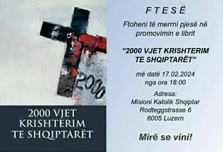 Botohet në Zvicër libri ‘2000 vjet krishtërim te shqiptarët’