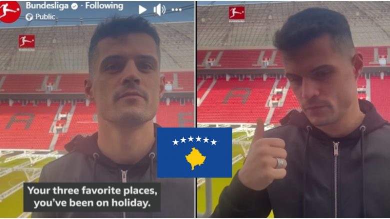 Granit Xhaka me një përgjigje fantastike kur pyetet nga Bundesliga se cili është vendi i preferuar për pushime, promovon Kosovën