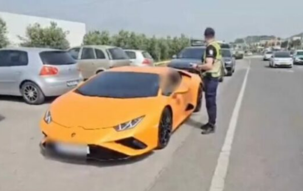 Gjobitet Don Xhoni, kapet duke bërë gara në Tiranë me lamborghini