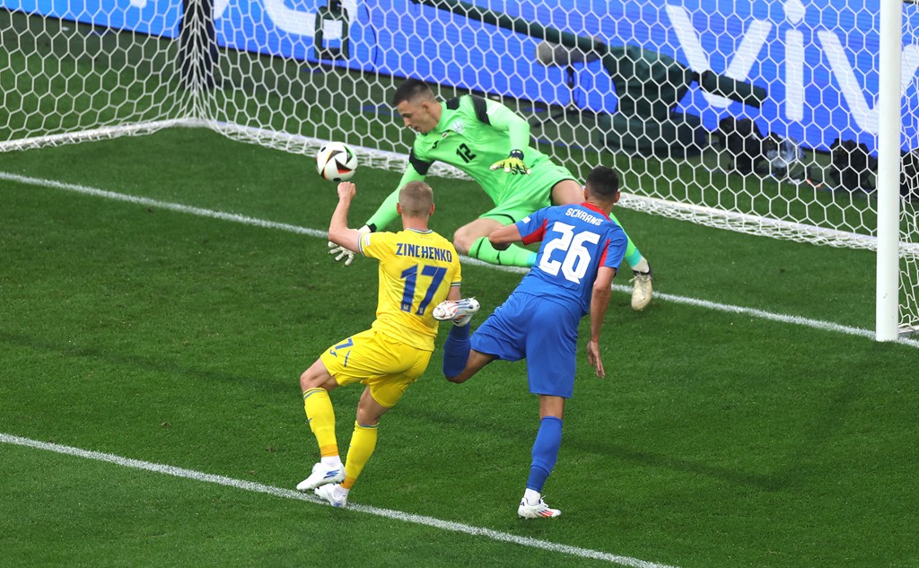 Sllovakia shënon gol kundër Ukrainës