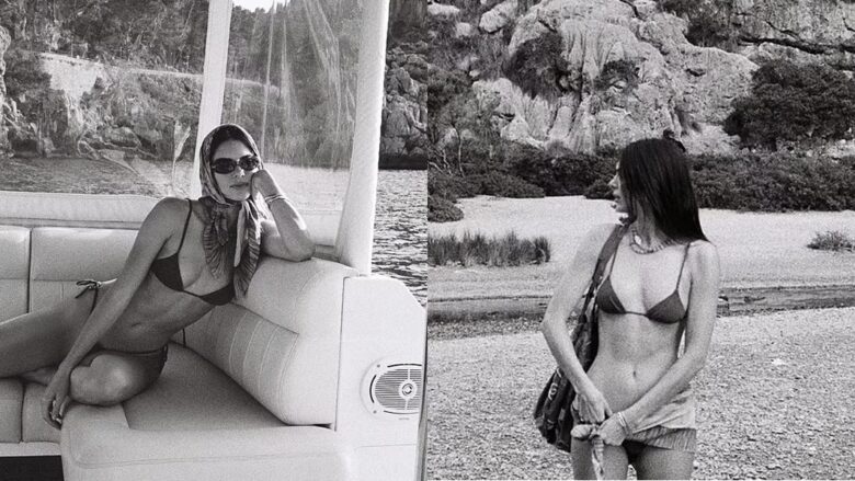 Kendall Jenner shfaq figurën e saj të mrekullueshme me bikini, teksa qëndron në një jaht në Mallorca