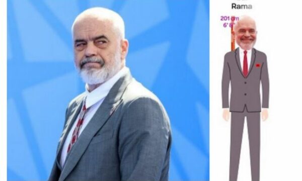 Edi Rama, lideri më i gjatë botëror – mbi 2 metra