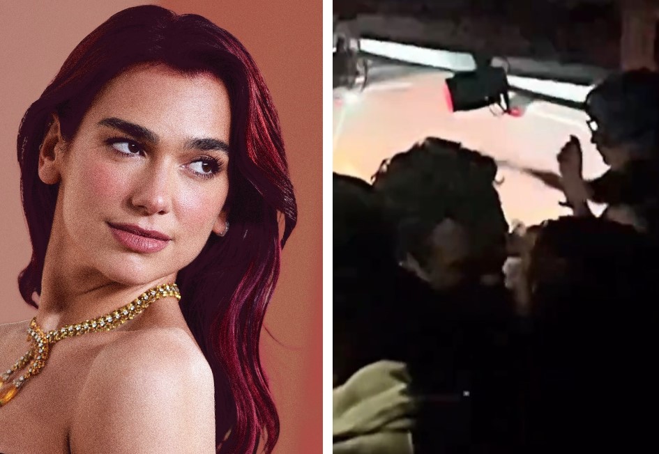 Dua Lipa kapet duke shkëmbyer puthje pasiononte me partnerin e saj