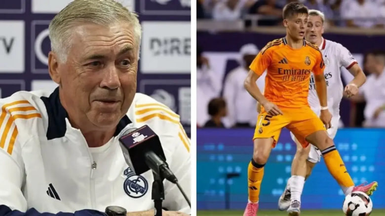 “Ai duhet të luajë sa më afër portës” – Ancelotti i befasuar me Arda Gulerin