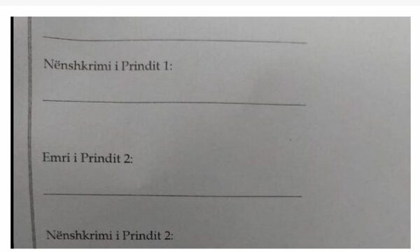 Prindi 1 dhe Prindi 2: Shkolla “Elena Gjika” del me sqarim për dokumentin që u bë viral