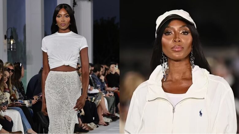 Naomi Campbell shfaq fizikun e saj prej supermodeleje në shfaqjen e Ralph Lauren