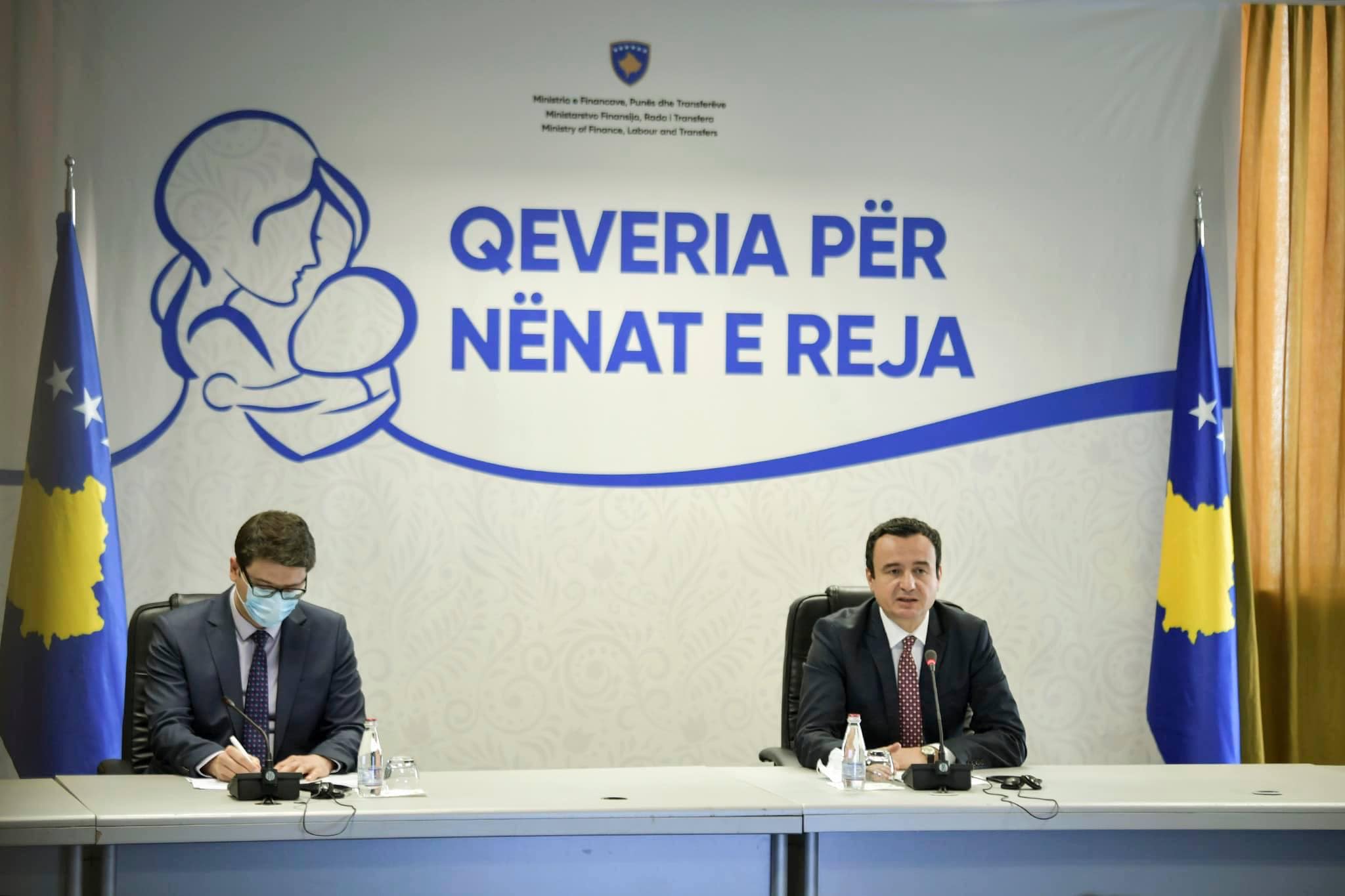 Kurti: Shtesat për lehona e fëmijë, trashëgimi e pakthyeshme e mandatit tonë