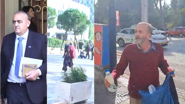 Fredi Beleri goditet me vezë dhe kos sapo del nga Kryesia e Kuvendit (VIDEO)