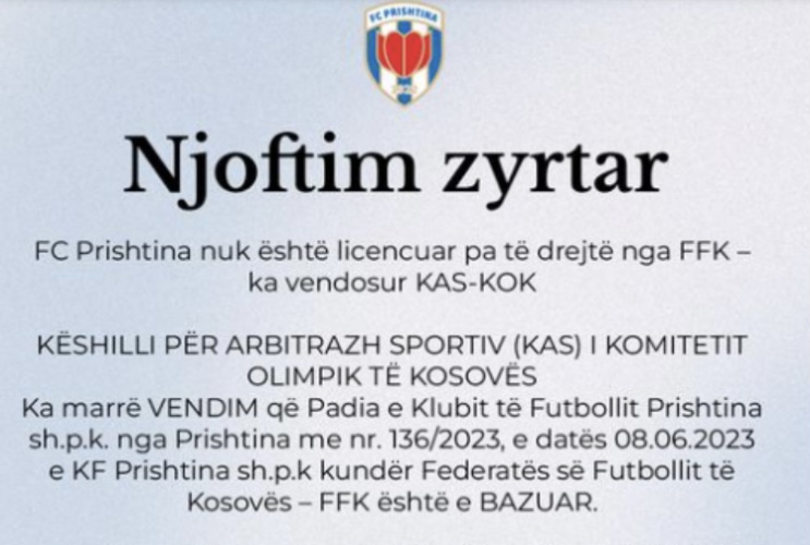 KAS SHPALL TË PAVLEFSHËM VENDIMIN E FFK-s