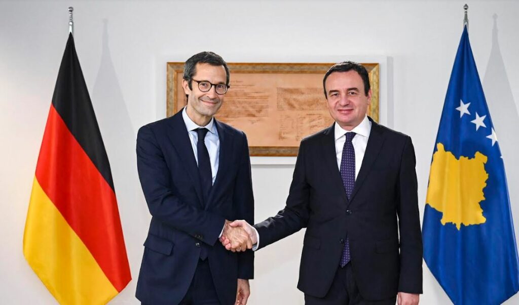 Kurti takohet me Sautter, diskutojnë për rezultatet e Procesit të Berlinit