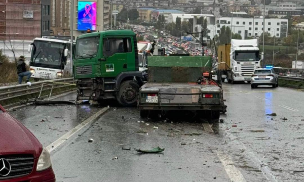 Arrestohet shoferi i kamionit për aksidentin në Veternik – Mbetën të lënduar tetë persona