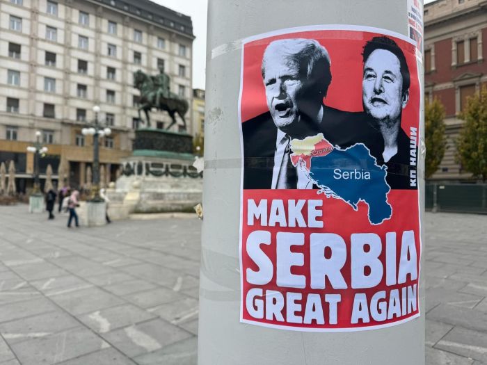 Provokon një organizatë serbe – Vendos nëpër Beograd posterët me hartat e të ashtuquajturës ‘Serbi e Madhe”