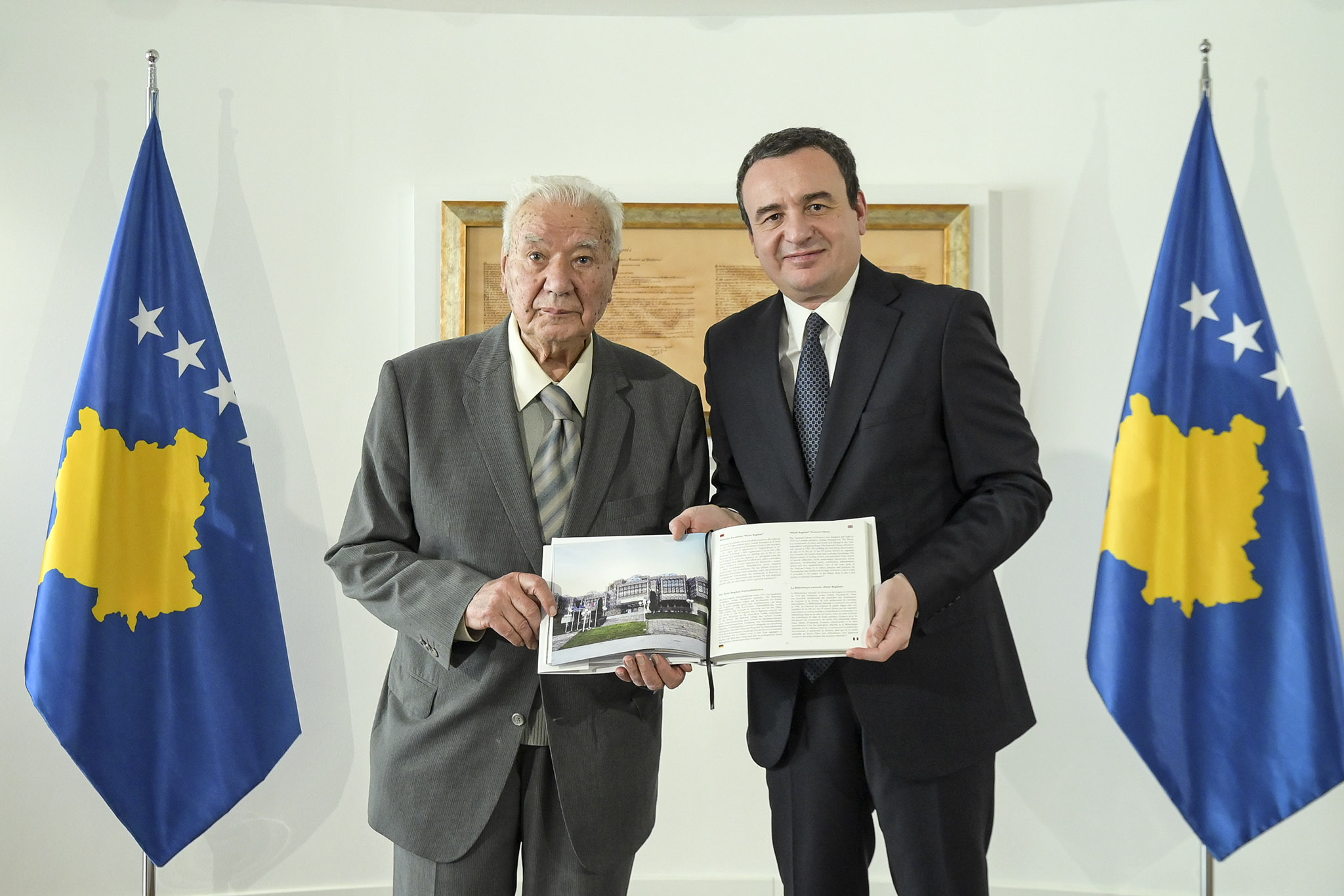 Kurti e Çeku takohen me arkitektin e Bibliotekës Kombëtare të Kosovës, Andrija Mutnjakovic