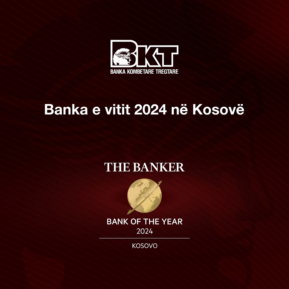 BKT Kosova vlerësohet për herë të katërt “Banka e Vitit 2024 në Kosovë” nga The Banker