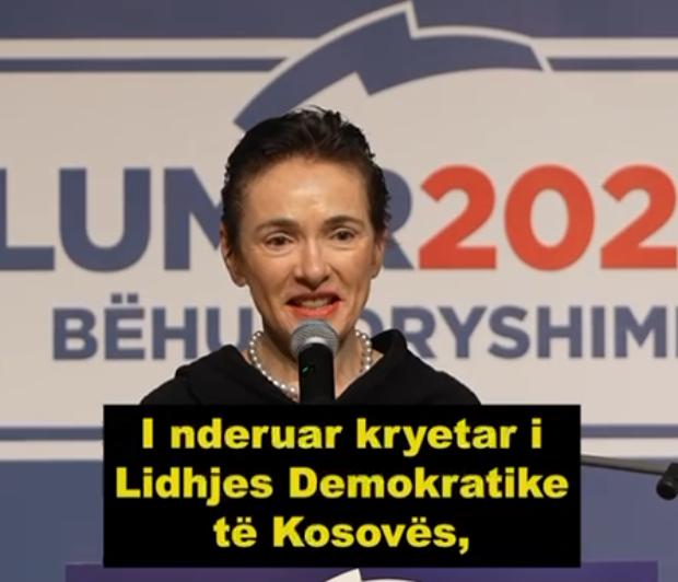 Politikania e njohur zvicerane Marianne Binder e mahnitur nga prezenca e madhe e përkrahësve të LDK-së në Olten