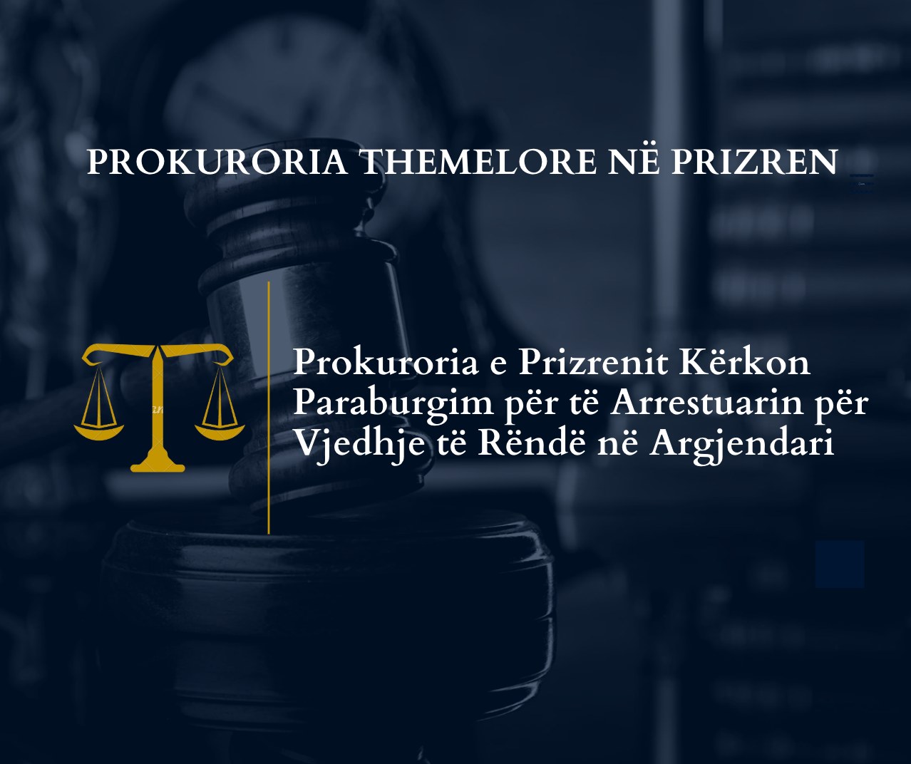 Vjedhja e afro 200 mijë eurove ar dhe argjend në një argjendari në Prizren, kërkohet paraburgim ndaj të arrestuarit në Ferizaj