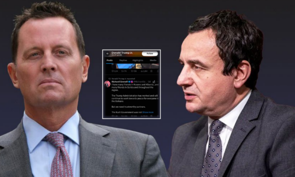 “Mos u mashtroni nga Kurti se është i afërt me SHBA”, djali i Presidentit Trump e shpërndan postimin e Grenell