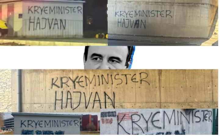 Fshirja e grafiteve “Kryeministër Hajvan” thikë më dy teha për aktivistët e VV-së, shumëzohet tjera kah