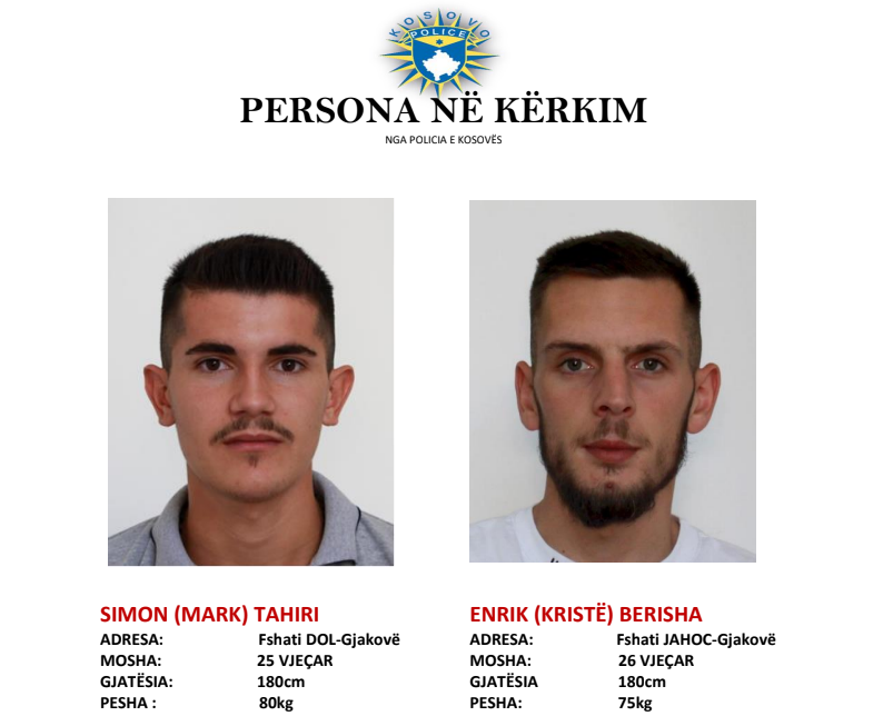 Policia publikon fotografitë e dy të dyshuarve për tentim vrasje, kërkon ndihmë për arrestimin e tyre