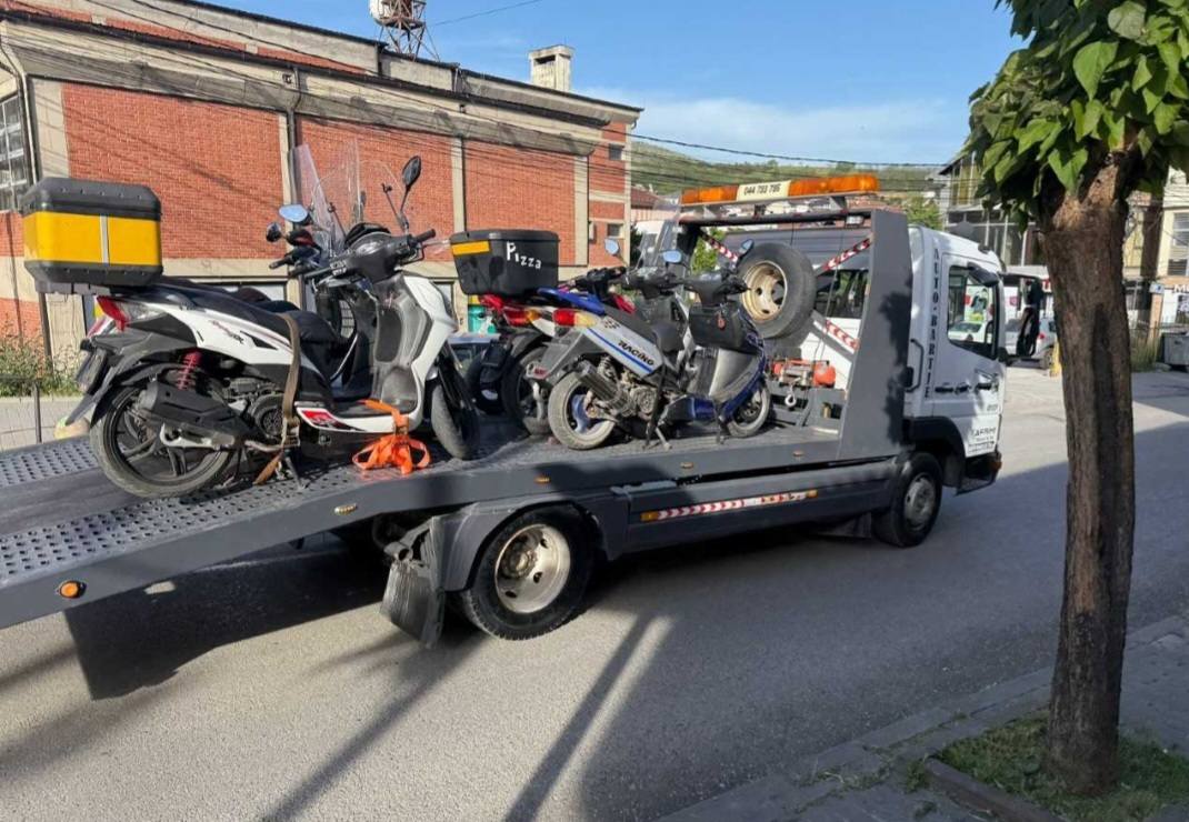 Policia në Gjakovë konfiskon 104 motoçikleta për kundërvajtje të ndryshme