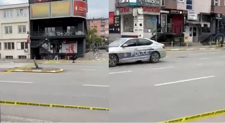 Mjet shpërthyes në Prishtinë, Policia në vendin e ngjarjes