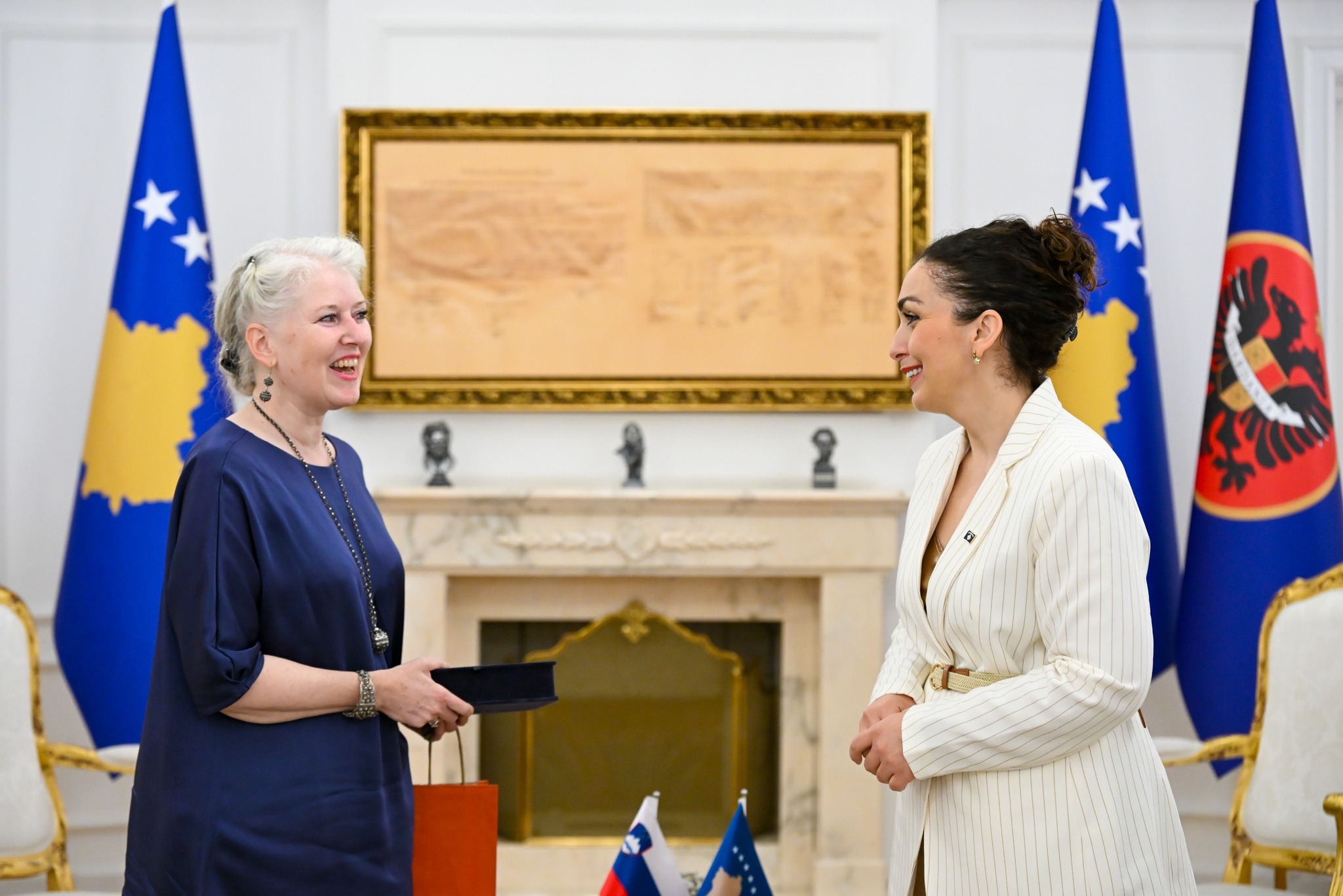 Osmani pret në takim lamtumirës ambasadoren e Sllovenisë, Benedejčič