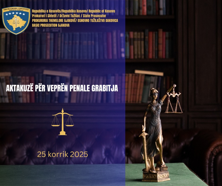 E përplasi një grua për betoni dhe ia grabiti torbën me para, aktakuzë ndaj një personi në Gjakovë