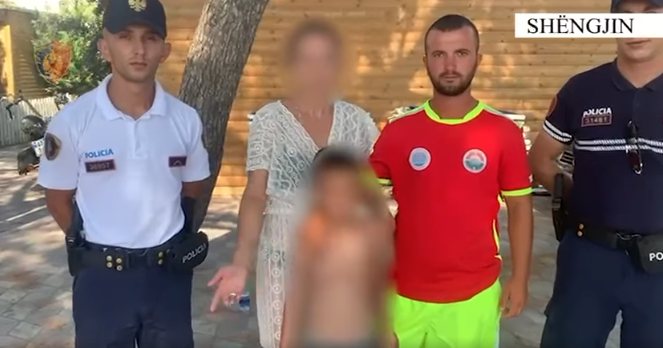 Gjendet 7-vjeçari nga Kosova që kishte humbur në plazhin e Shëngjinit