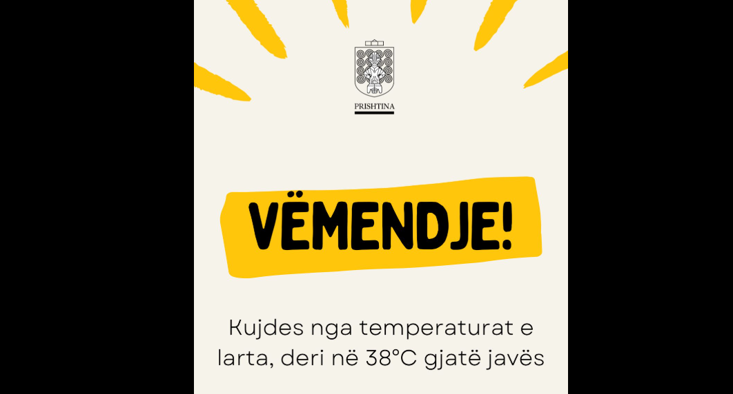 Temperaturat prekin të kuqen, Drejtoria për Emergjenca e Prishtinës apel për qytetarët
