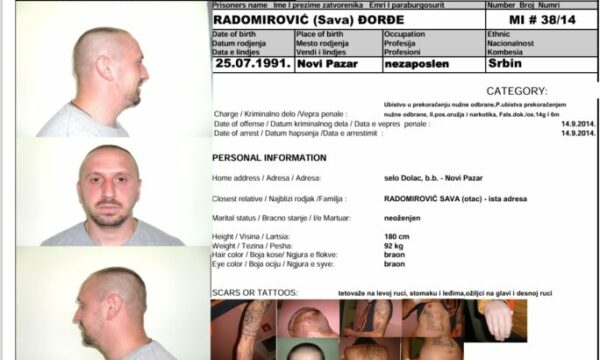 Ky është serbi që u arratis nga burgu në Mitrovicë, po kërkohet nga Policia