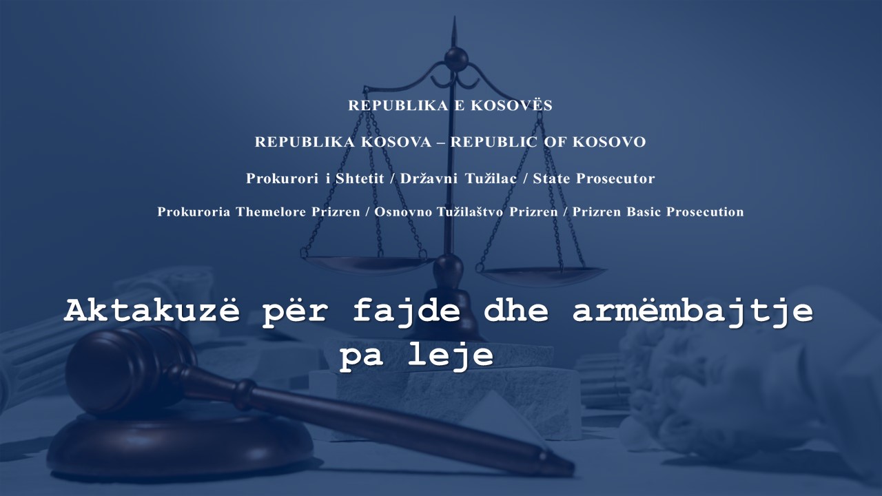 Aktakuzë ndaj qytetarit të Suharekës për fajde, akuzohet se aplikoi kamata mujore prej 250 e 500 eurosh në emër të borxhit