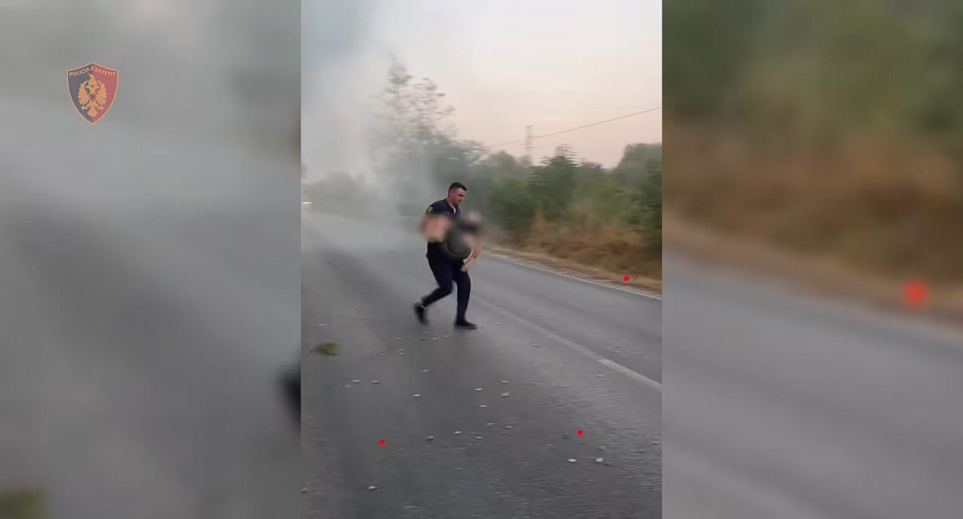 Nderohet polici që ndihmoi të lënduarit në aksidentin e rëndë në rrugën Levan-Fier