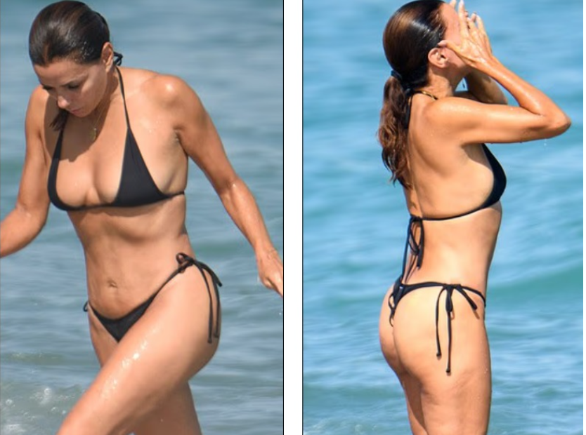 Eva Longoria shkëlqen në plazhin e Marbellës, duket senzacionale në bikini në moshën 50 vjeçare