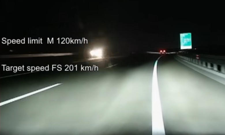 Në zonën 120 voziti me shpejtësi 201 km/h, policia e gjobit me 600 euro shoferin