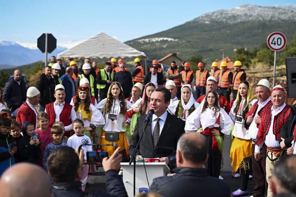 Përurimi i rrugës Gorozhup – Pogaj, Kurti: Një hap i vogël për një lidhje të madhe mes Kosovës dhe Shqipërisë