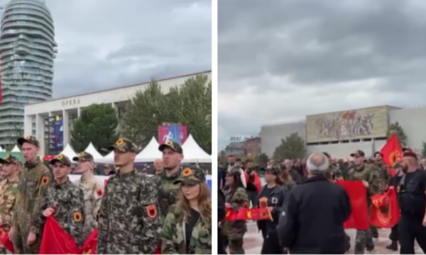 Studentët nga Kosova bëhen pjesë e protestës në Tiranë, thirrje në mbështetje të ish-krerëve të UÇK’së