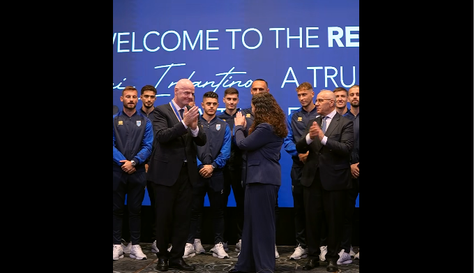 Presidentja Osmani: Faleminderit Infantino për mbështetjen e Kosovës në futboll
