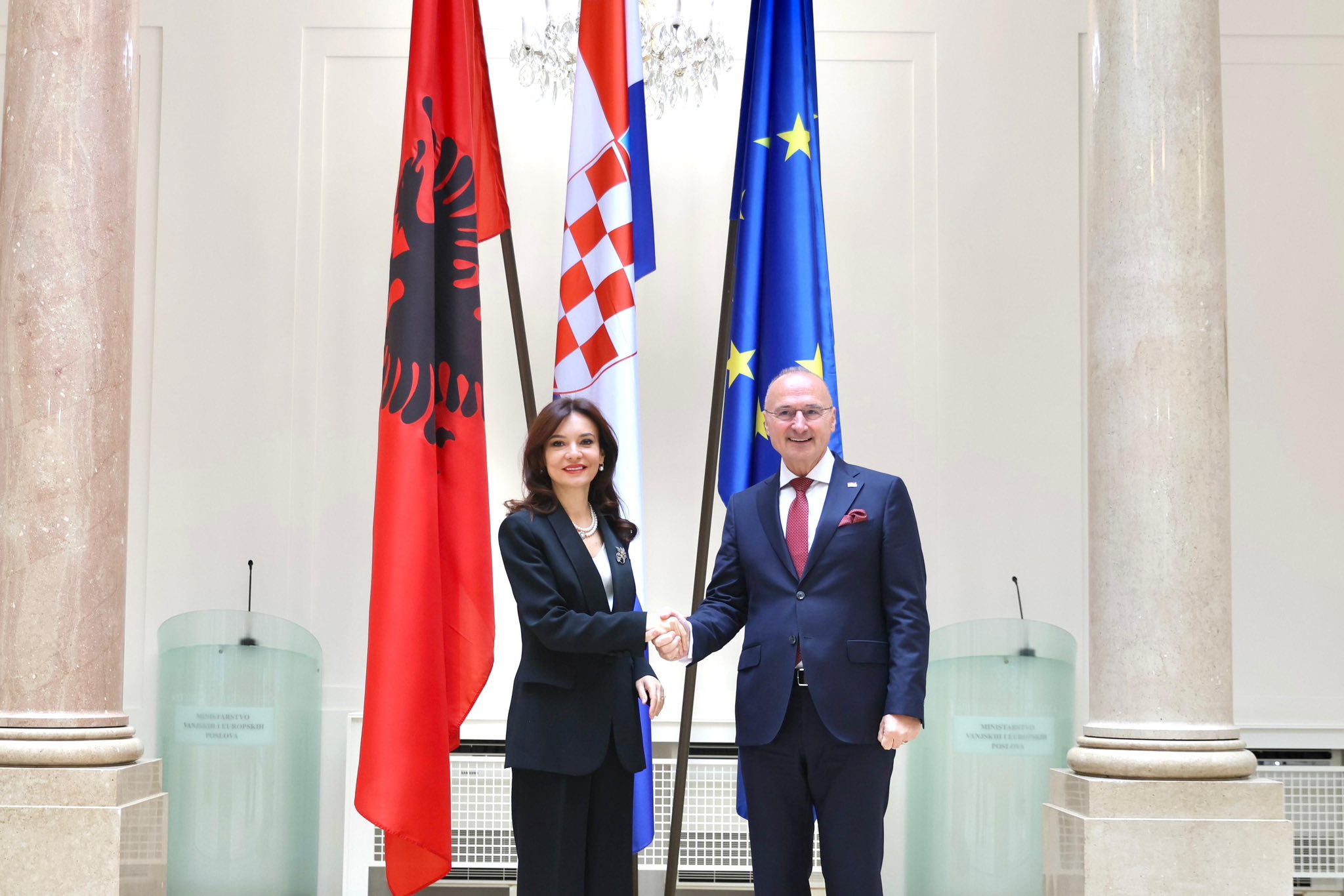 Spiropali diskuton me homologun kroat për bashkëpunimin Shqipëri-Kroaci-Kosovë përmes ujdisë në fushën e sigurisë