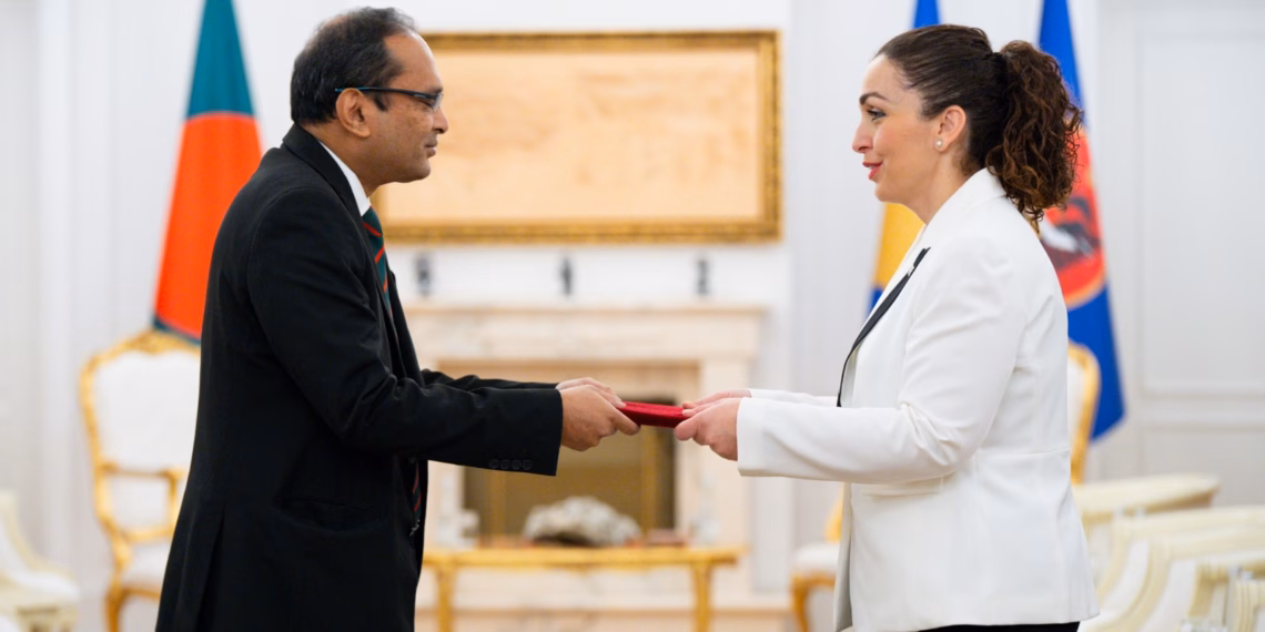 Osmani pranoi letrat kredenciale nga ambasadori i ri i Bangladeshit, Muhammad Zulqar Nain