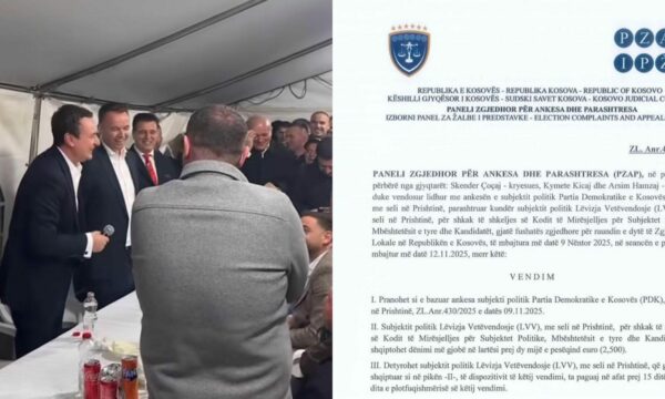 Shumë ankesa në PZAP, LVV gjobitet me 2500 euro për tubimin e Faton Pecit