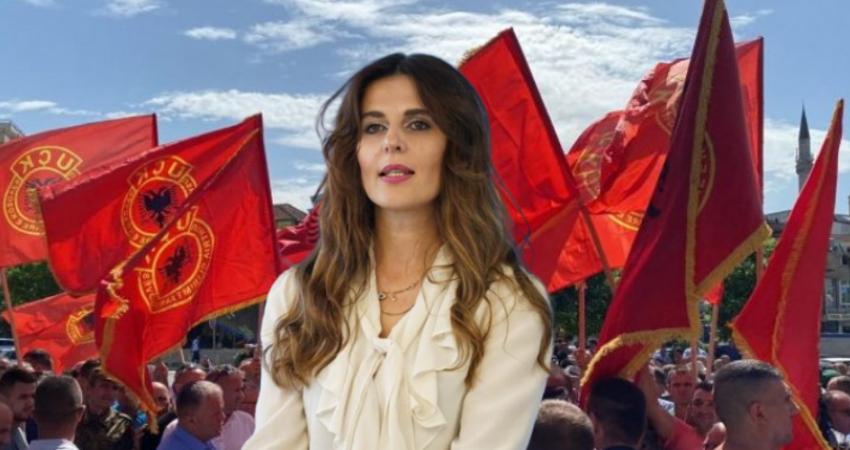 Vlora Çitaku në protestën për ish-krerët e UÇK-së: Jam këtu si shqiptare, jo si zyrtare politike