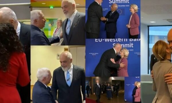 Përqafime e shtrëngime duarsh në Bruksel, Rama publikon videon nga samiti i BE-së