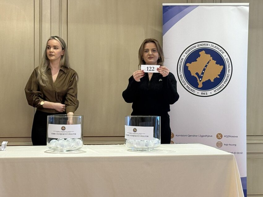 Nisma renditet me numrin 122 në fletëvotim për zgjedhjet e 28-dhjetorit